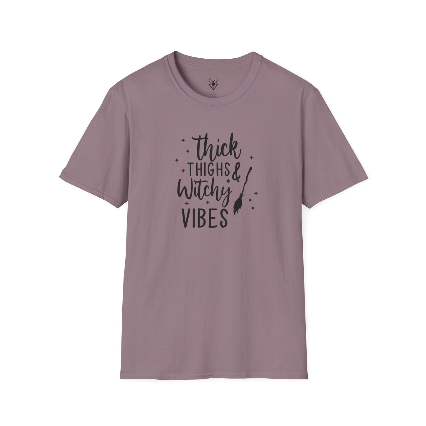 Thick Thighs Witchy Vibes  | Soft Witchy Graphic Tee (Tag-Free)