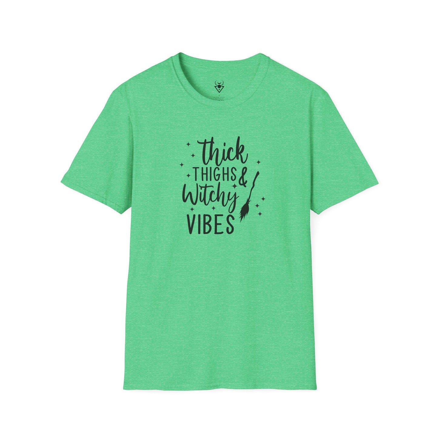 Thick Thighs Witchy Vibes  | Soft Witchy Graphic Tee (Tag-Free)
