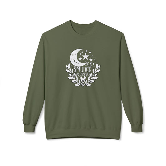 Go Smudge Yourself | Fleece Crewneck Sweatshirt