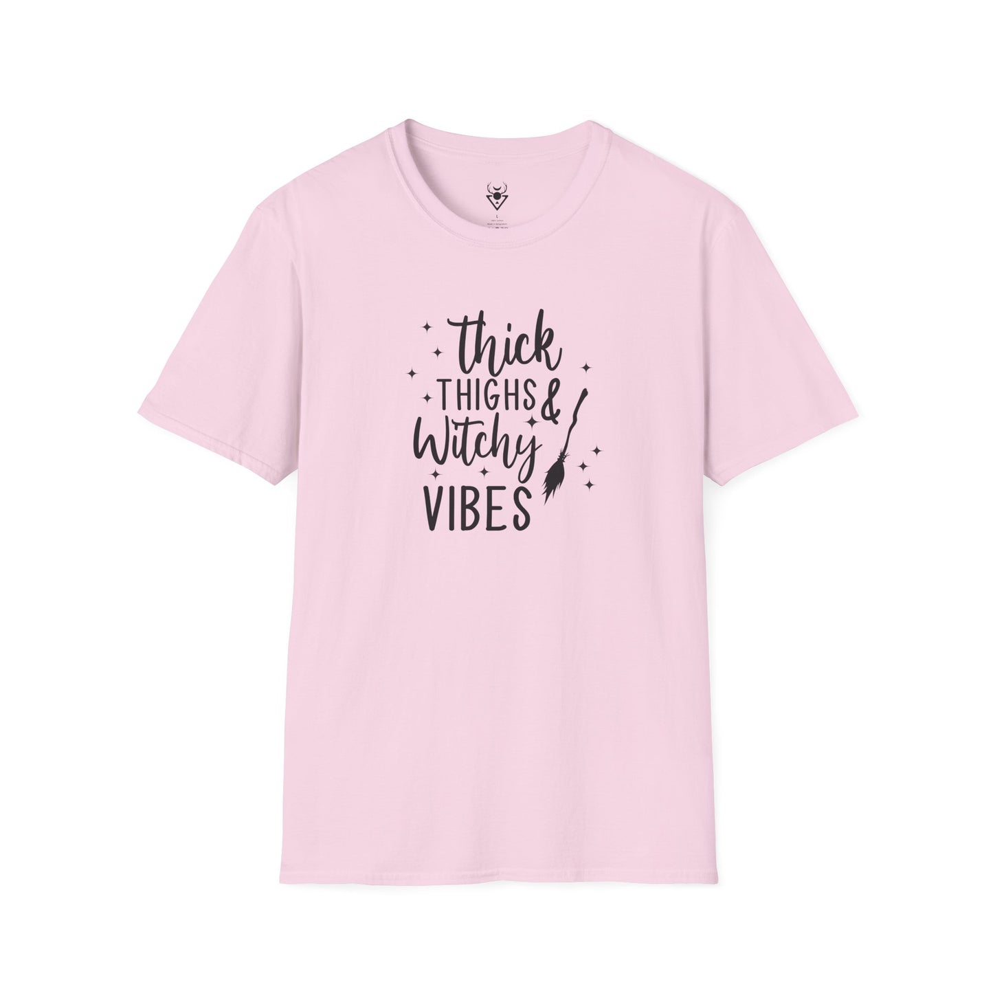 Thick Thighs Witchy Vibes  | Soft Witchy Graphic Tee (Tag-Free)