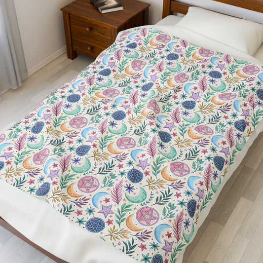 Herbal Moonspell | Velveteen Plush Blanket