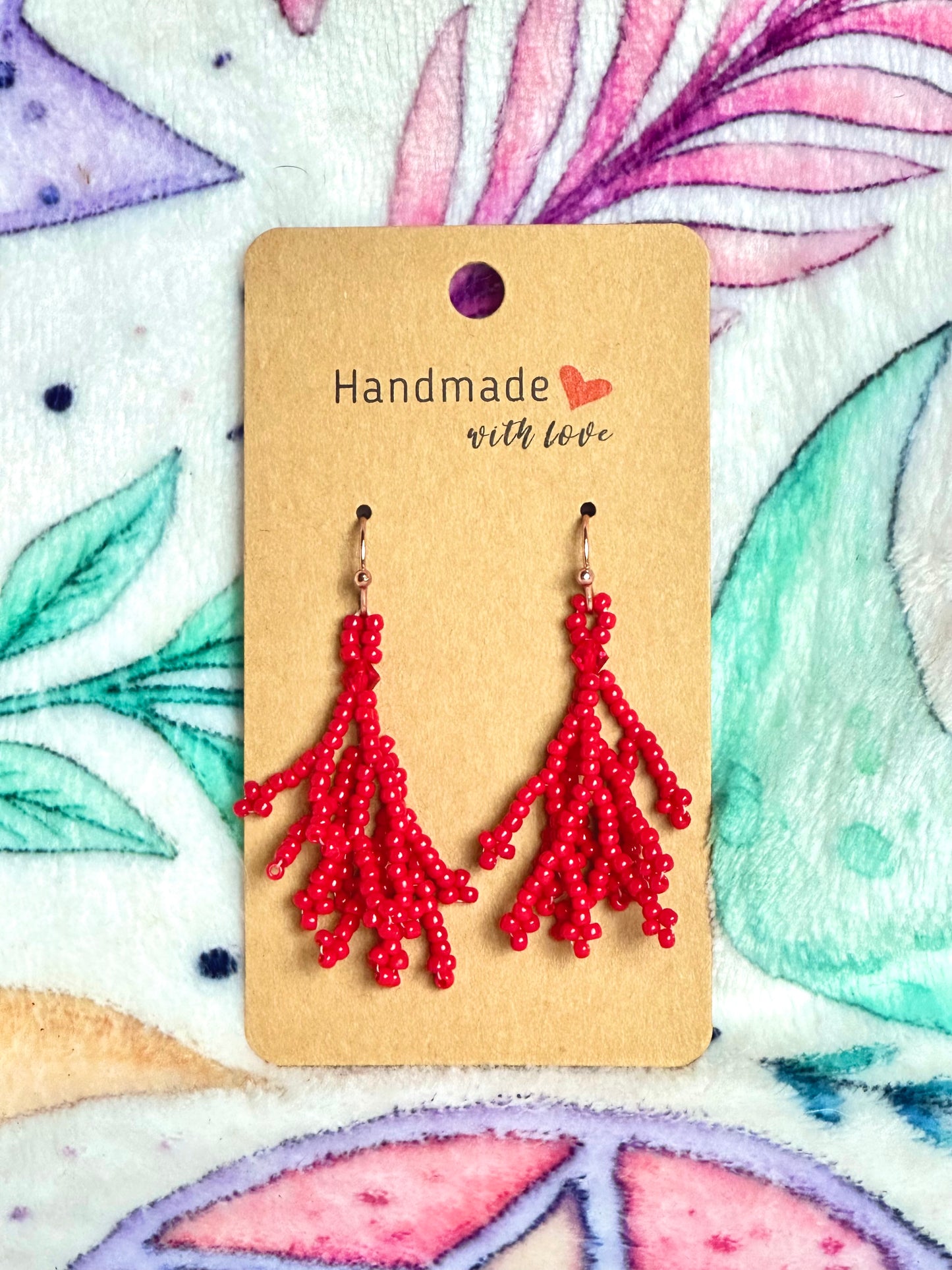 Coral Earrings (Short)