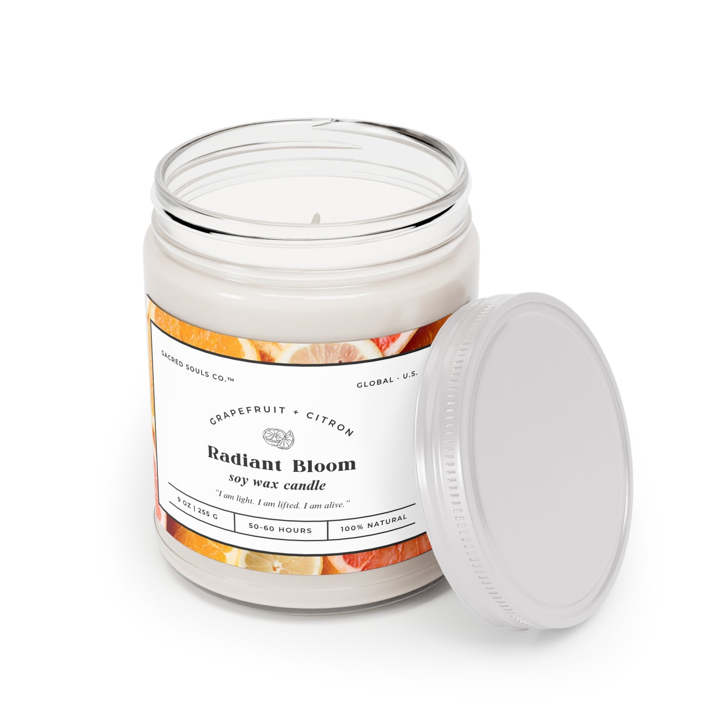 Radiant Bloom Scented Soy Candle