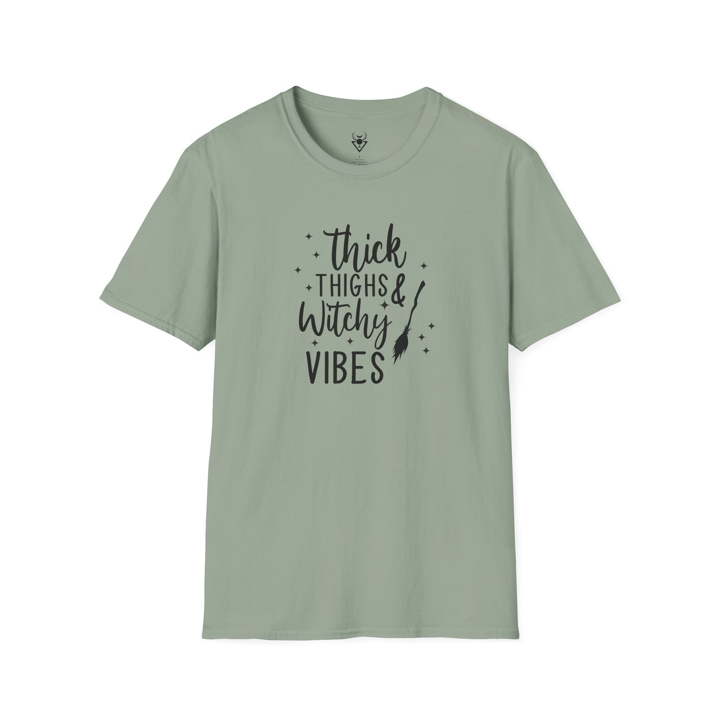 Thick Thighs Witchy Vibes  | Soft Witchy Graphic Tee (Tag-Free)