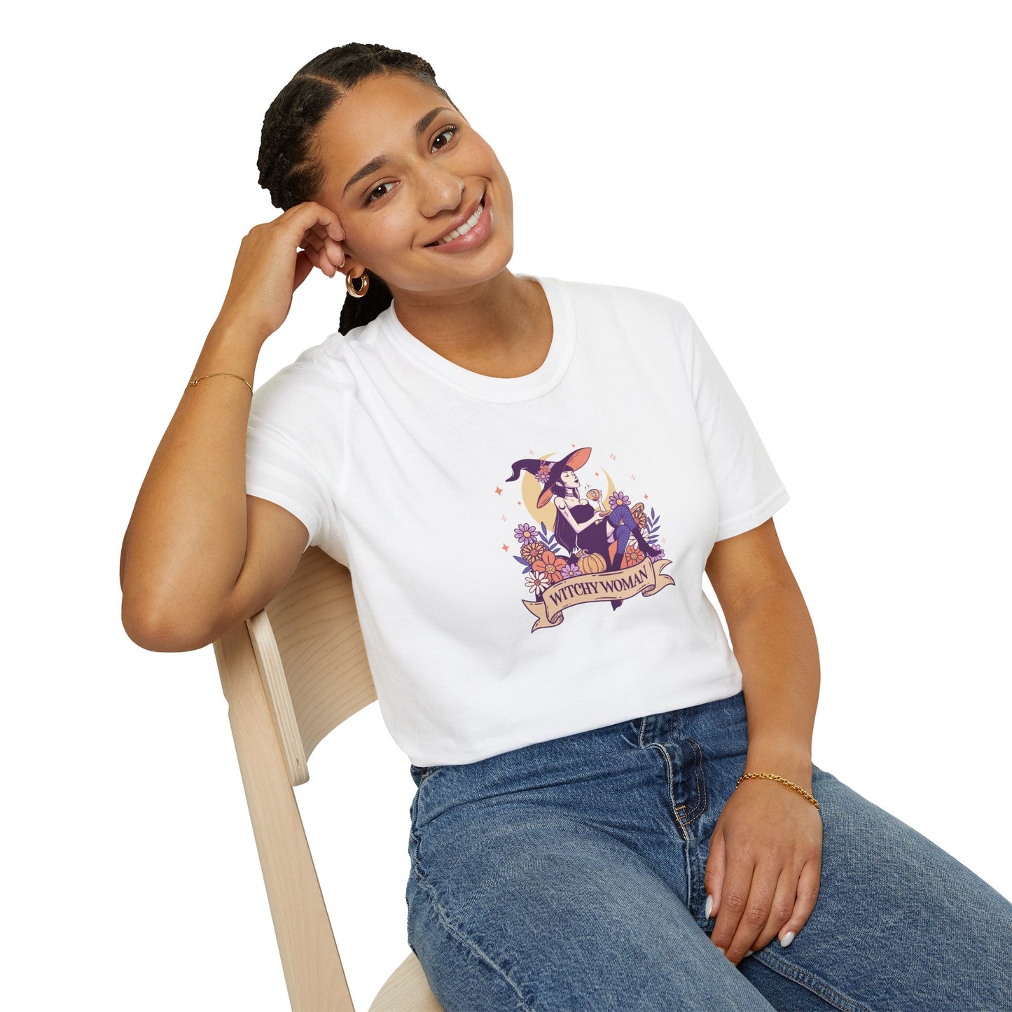 Cute Witchy Woman | Soft Witchy Graphic Tee (Tag-Free)