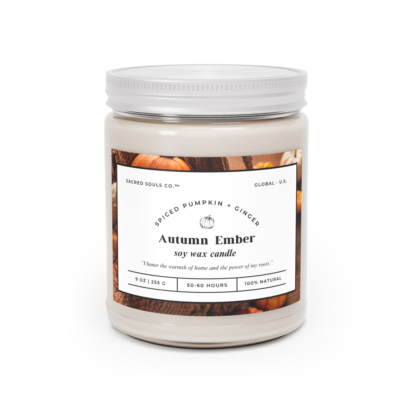 Autumn Ember Scented Soy Candle