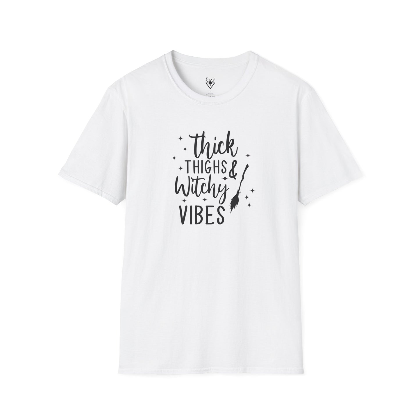 Thick Thighs Witchy Vibes  | Soft Witchy Graphic Tee (Tag-Free)