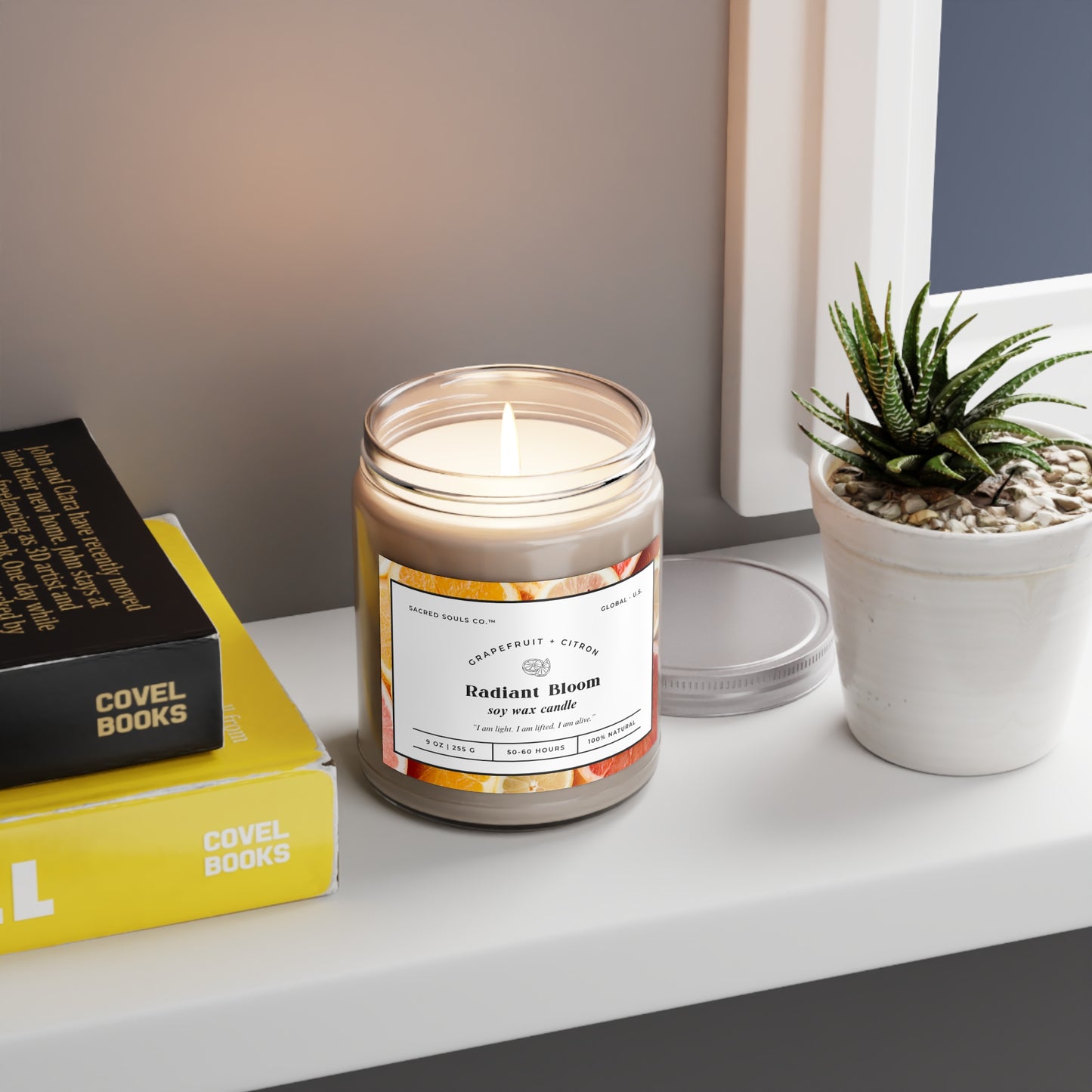 Radiant Bloom Scented Soy Candle