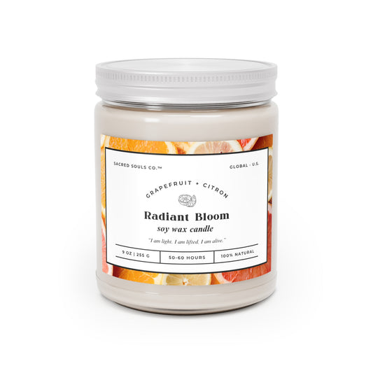 Radiant Bloom Scented Soy Candle