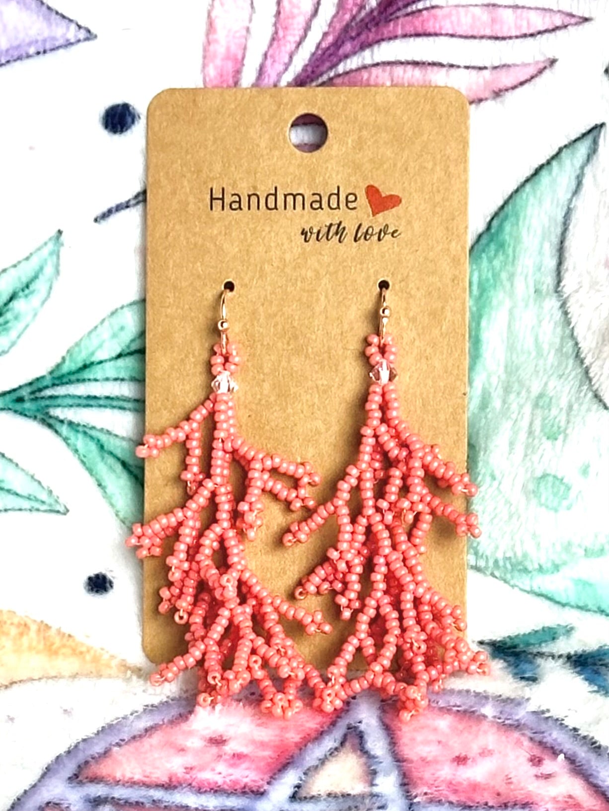 Coral Earrings (Long)
