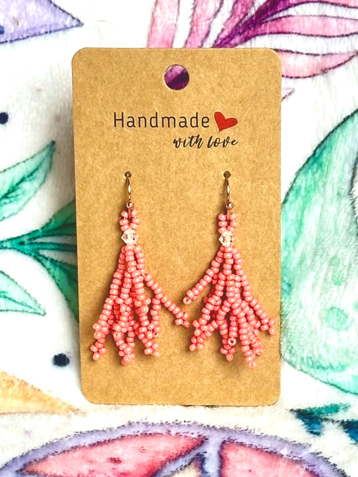Coral Earrings (Short)