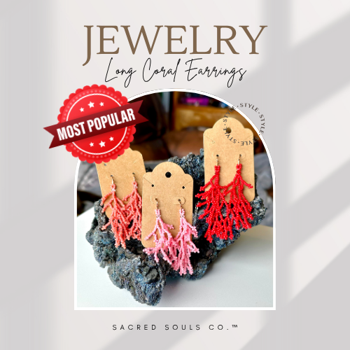Coral Earrings (Long)