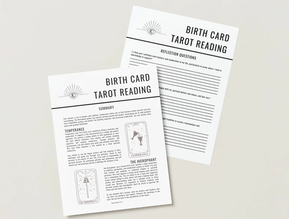 Birth Card Tarot Reading | Personalized Digital Reading